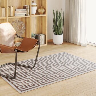 Vloerkleed voor binnen buiten laagpolig 120x180 cm meerkleurig 1