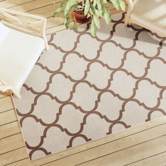 Vloerkleed voor binnen buiten laagpolig 120x180 cm meerkleurig 4