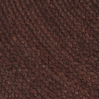 Vloerkleed handgemaakt rond 150 cm jute bruin 4