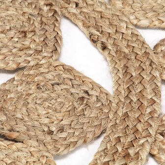 Vloerkleed handgemaakt 90 cm gevlochten jute 5