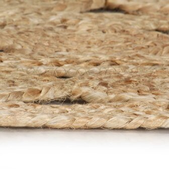 Vloerkleed handgemaakt 150 cm gevlochten jute 3