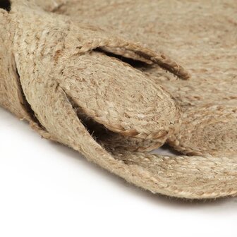 Vloerkleed handgemaakt 150 cm gevlochten jute 2