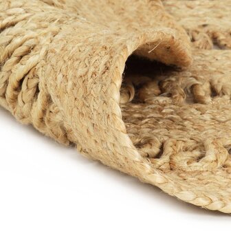 Vloerkleed handgemaakt 210 cm gevlochten jute 2