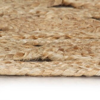 Vloerkleed handgemaakt 210 cm gevlochten jute 2