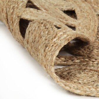 Vloerkleed handgemaakt 210 cm gevlochten jute 5