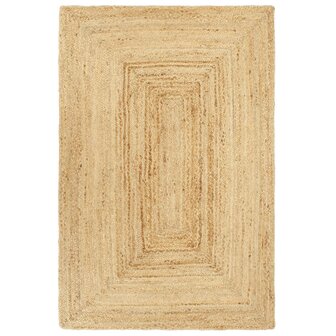 Vloerkleed handgemaakt 80x250 cm jute 1