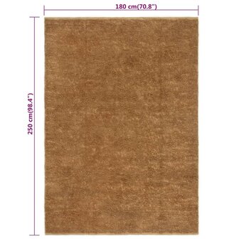 Vloerkleed lussenpool handgemaakt 180x250 cm jute en katoen 9