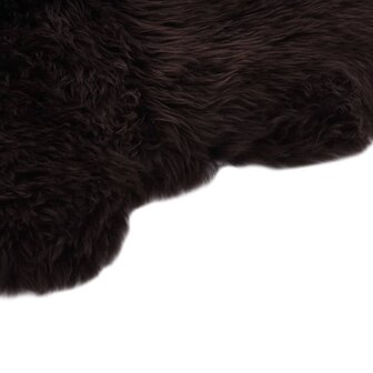 Vloerkleed 60x180 cm schapenvacht bruin 2