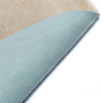 Vloerkleed 150x170 cm echte runderhuid beige 4