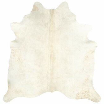 Vloerkleed 180x220 cm echte koeienhuid beige 8