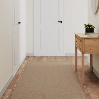 Tapijtloper 80x200 cm sisal-look zandkleurig 1
