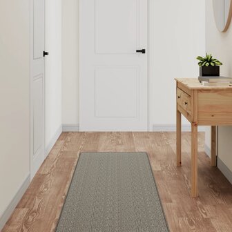 Tapijtloper 50x150 cm sisal-look zilverkleurig 1