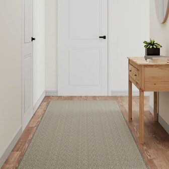 Tapijtloper 80x300 cm sisal-look zilverkleurig 1