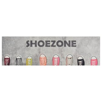 Keukenmat wasbaar shoezone-print 60x180 cm fluweel 2