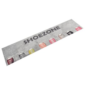 Keukenmat wasbaar shoezone-print 60x300 cm fluweel 1