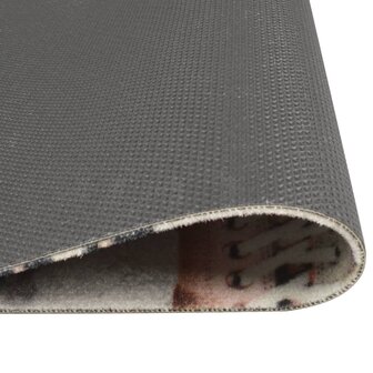 Keukenmat wasbaar shoezone-print 60x300 cm fluweel 3