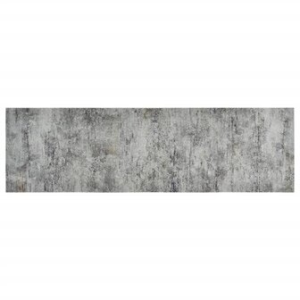 Keukenmat wasbaar betonprint 60x180 cm fluweel 2