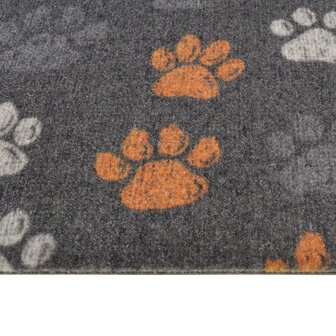 Keukenmat wasbaar potenprint 45x150 cm fluweel 4