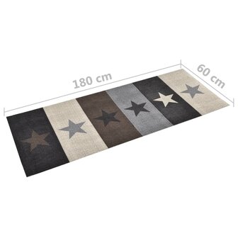 Keukenmat wasbaar Stars 60x180 cm  5
