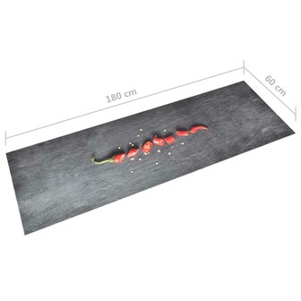 Keukenmat wasbaar Pepper 60x180 cm 5