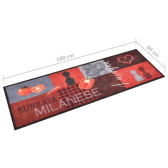 Keukenmat wasbaar Tomatoes 60x180 cm 5