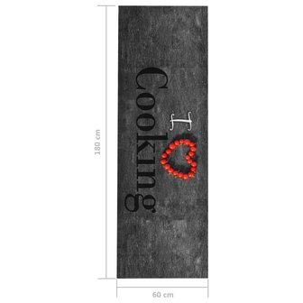 Keukenmat wasbaar Cooking 60x180 cm 5