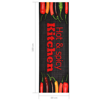 Keukenmat wasbaar Hot&amp;Spicy 60x180 cm 6