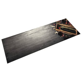 Keukenmat wasbaar wijnflesprint 45x150 cm fluweel 1