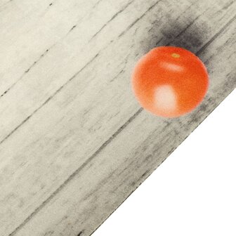 Keukenmat wasbaar tomatenprint 60x180 cm fluweel 3