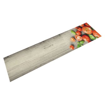 Keukenmat wasbaar tomatenprint 60x300 cm fluweel 1