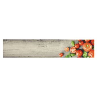 Keukenmat wasbaar tomatenprint 60x300 cm fluweel 2