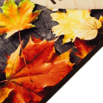 Keukenmat wasbaar herfstprint 60x180 cm fluweel 3