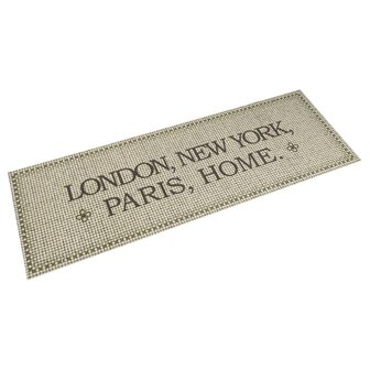 Keukenmat wasbaar Home-tekst 60x180 cm fluweel 1