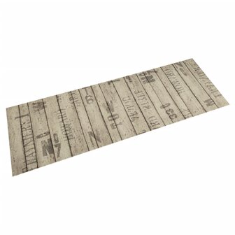 Keukenmat wasbaar hekprint 45x150 cm fluweel 1