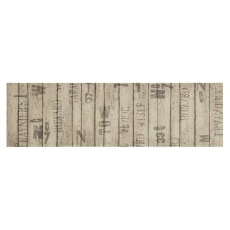 Keukenmat wasbaar hekprint 45x150 cm fluweel 2