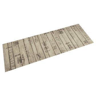 Keukenmat wasbaar hekprint 60x180 cm fluweel 1