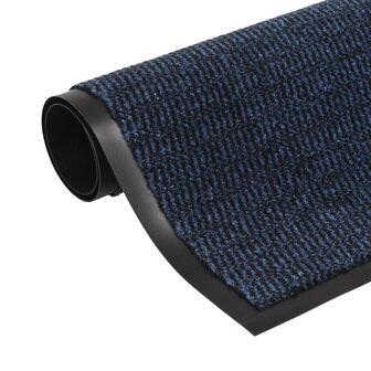 Droogloopmatten 2 st rechthoekig getuft 60x90 cm blauw 2