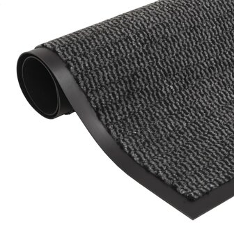 Droogloopmatten 2 st rechthoekig getuft 90x150 cm antraciet 2