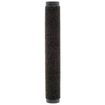 Droogloopmatten 2 st rechthoekig getuft 90x150 cm zwart 4