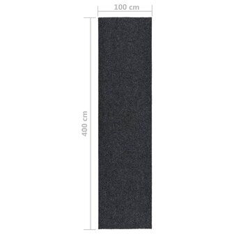 Droogloopmat 100x400 cm antracietkleurig 6