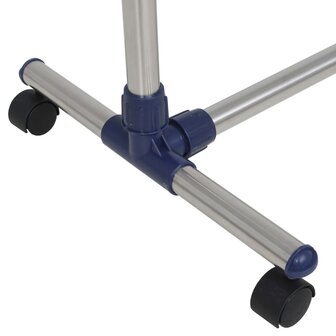 Kledingrek verstelbaar 165x44x150 cm roestvrij staal zilver 6