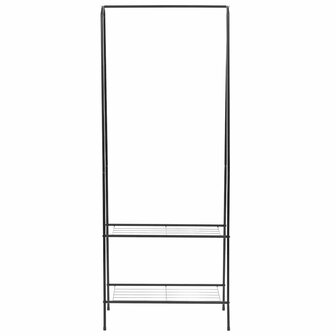 Kledingrek 59x35x150 cm zwart 2