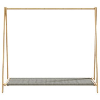 Kledingrek met schappen 106x34x102 cm bamboe 4