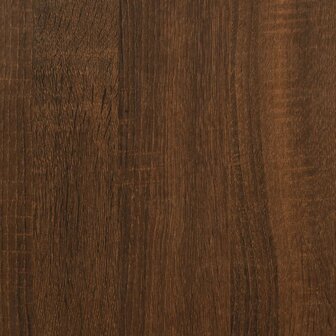 Kledingrek met schoenenrek 100x40x184 cm bruin eikenkleur 8