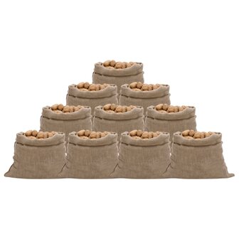 Jutezakken 10 stuks 220 g/m&sup2; 100x110 cm 100% jute 1