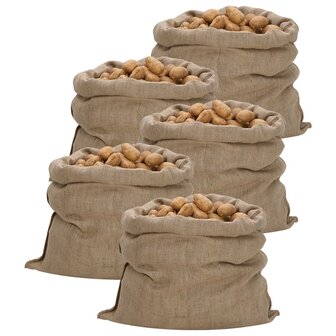 Jutezakken 5 stuks 340 g/m&sup2; 100x110 cm 100% jute 1