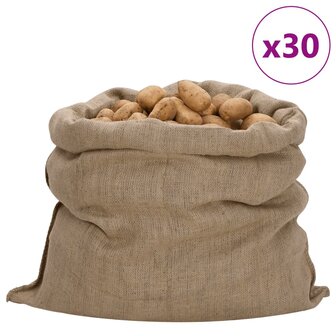 Jutezakken 30 stuks 340 g/m&sup2; 100x110 cm 100% jute 1