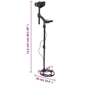 Metaaldetector auto-tune 18 cm zoekdiepte met pinpoint 7
