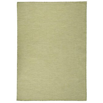 Buitenkleed platgeweven 160x230 cm groen 1