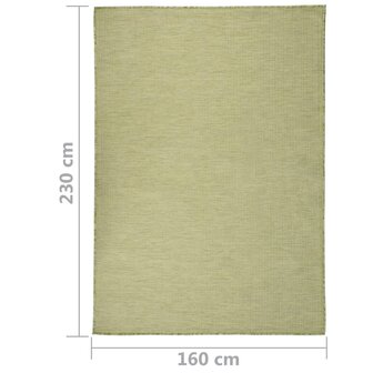 Buitenkleed platgeweven 160x230 cm groen 6